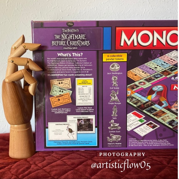 RARE! SEALED! Nightmare Before Christmas Monopoly - Picture 3 of 7